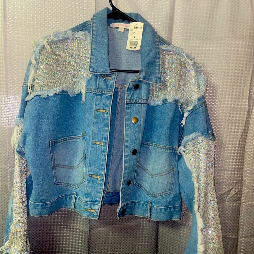Sparkly jean jacket
